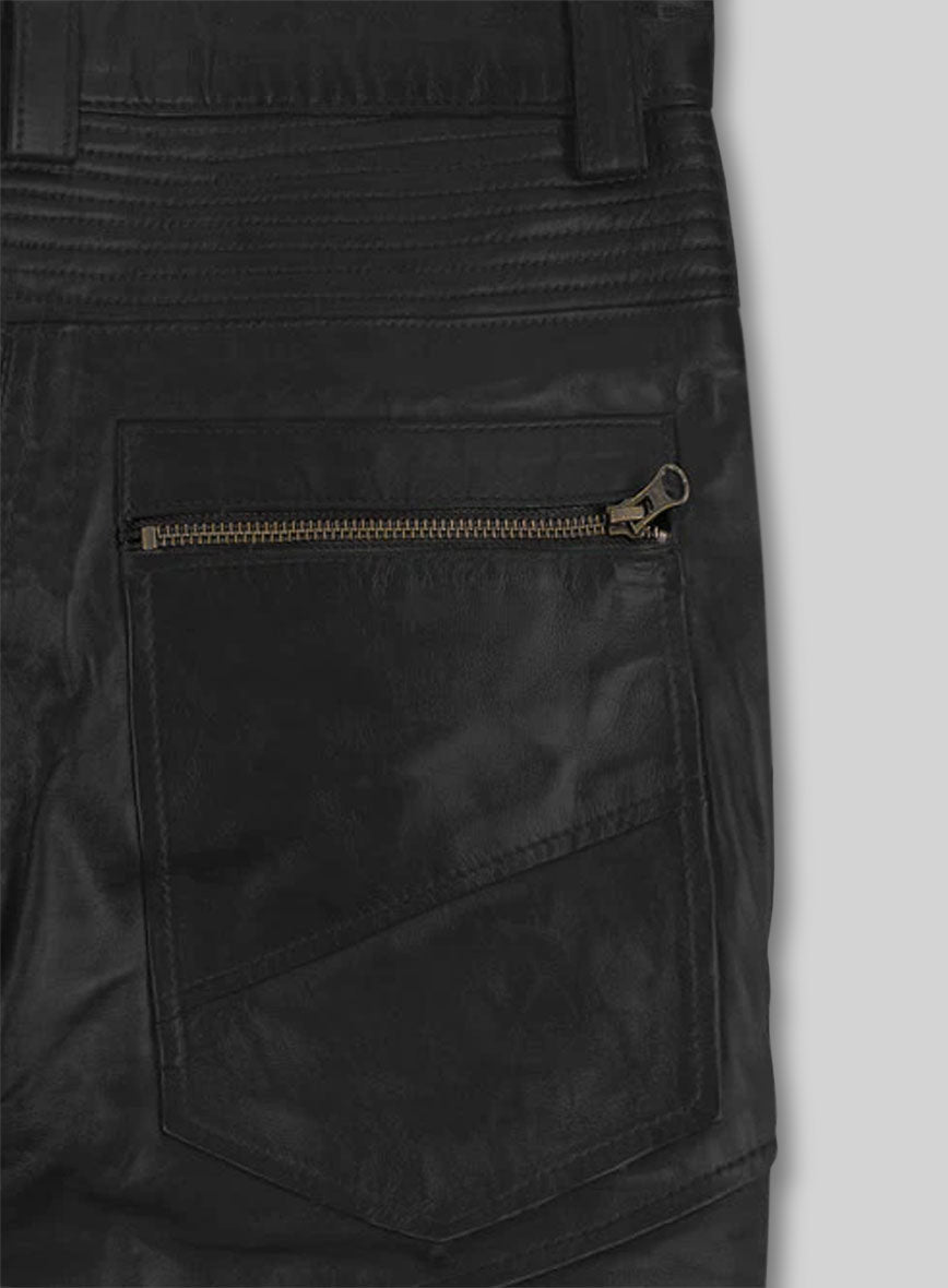 Leather Biker Jeans - Style # 512