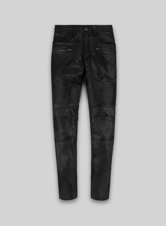 Leather Biker Jeans - Style # 512