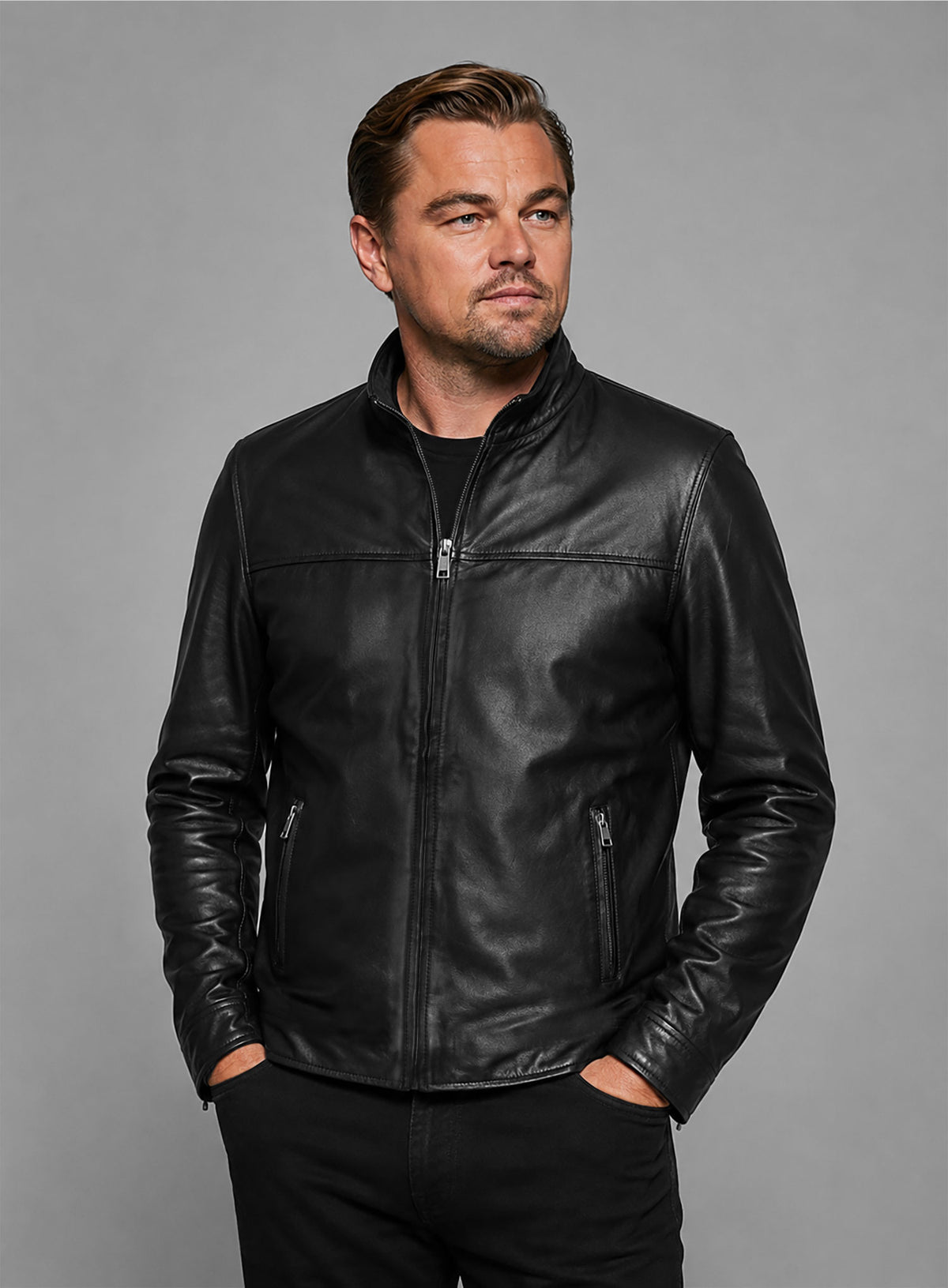 Leonardo DiCaprio The Departed  Leather Jacket