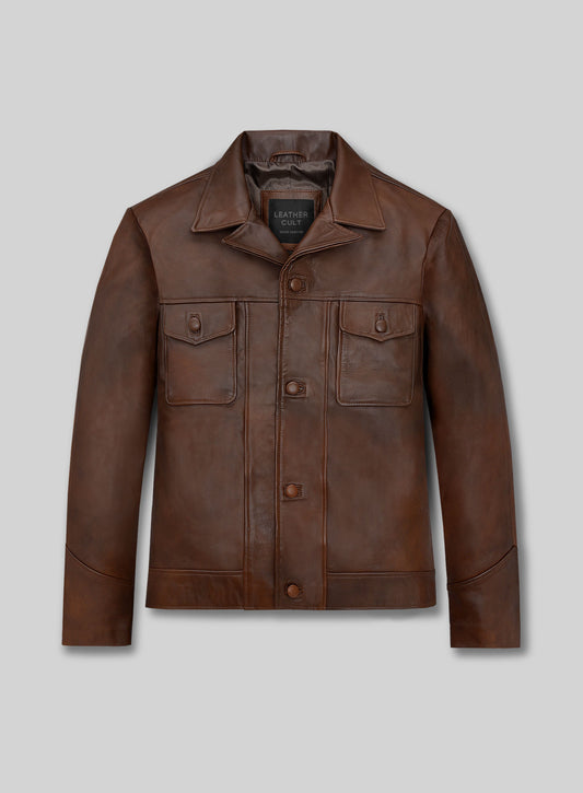 Leonardo DiCaprio Once Upon a Time in Hollywood Leather Jacket