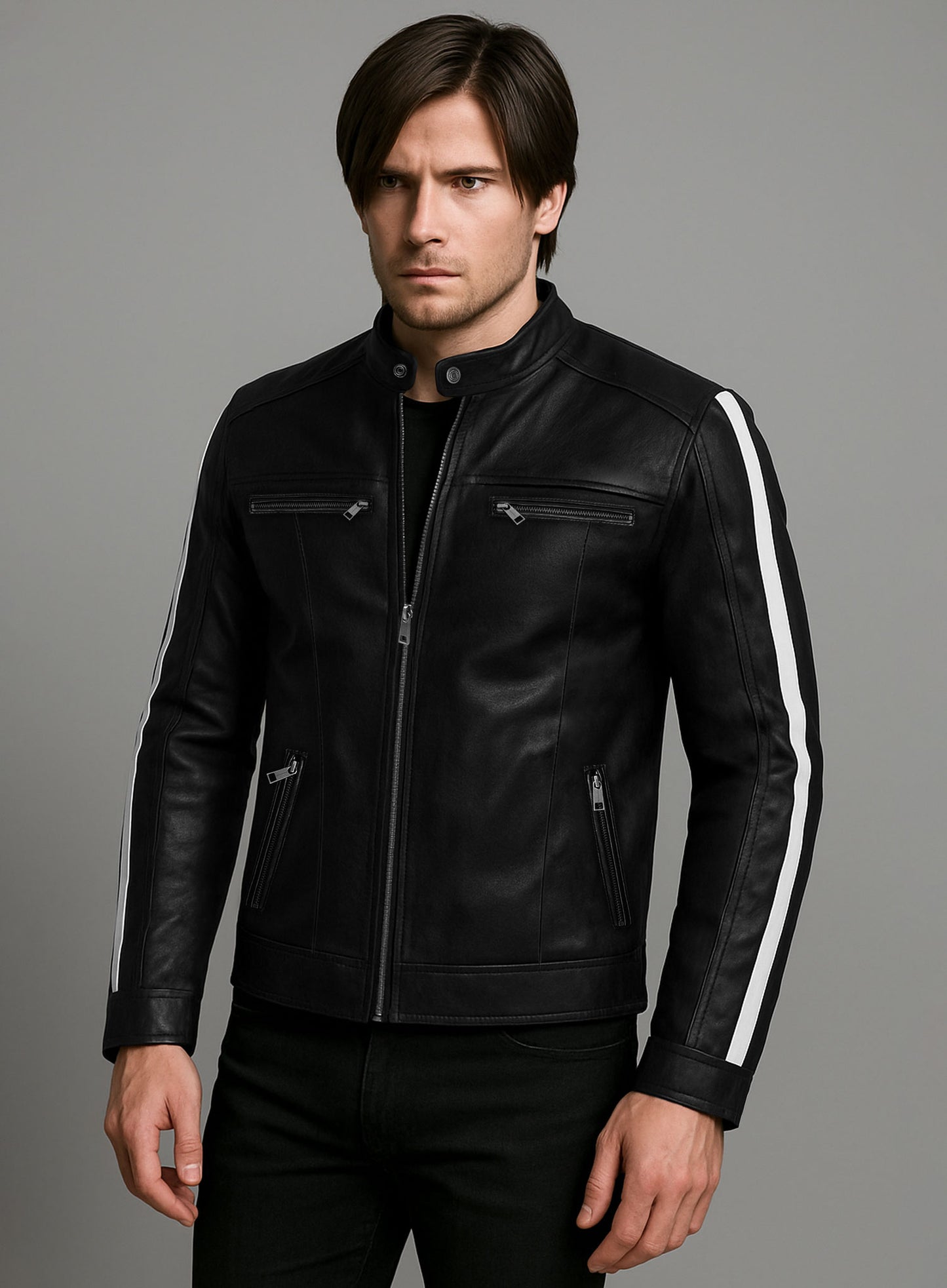 Leon Kennedy Resident Evil: Vendetta Leather Jacket
