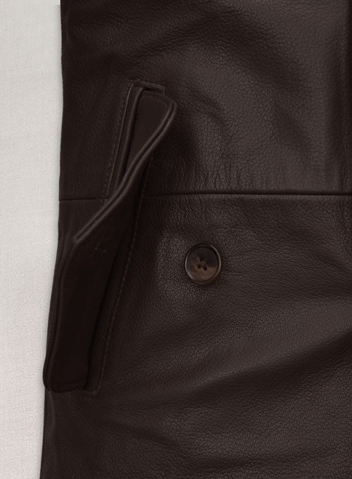 Liam Neeson Taken 2 Leather Trench Coat - LeatherCult
