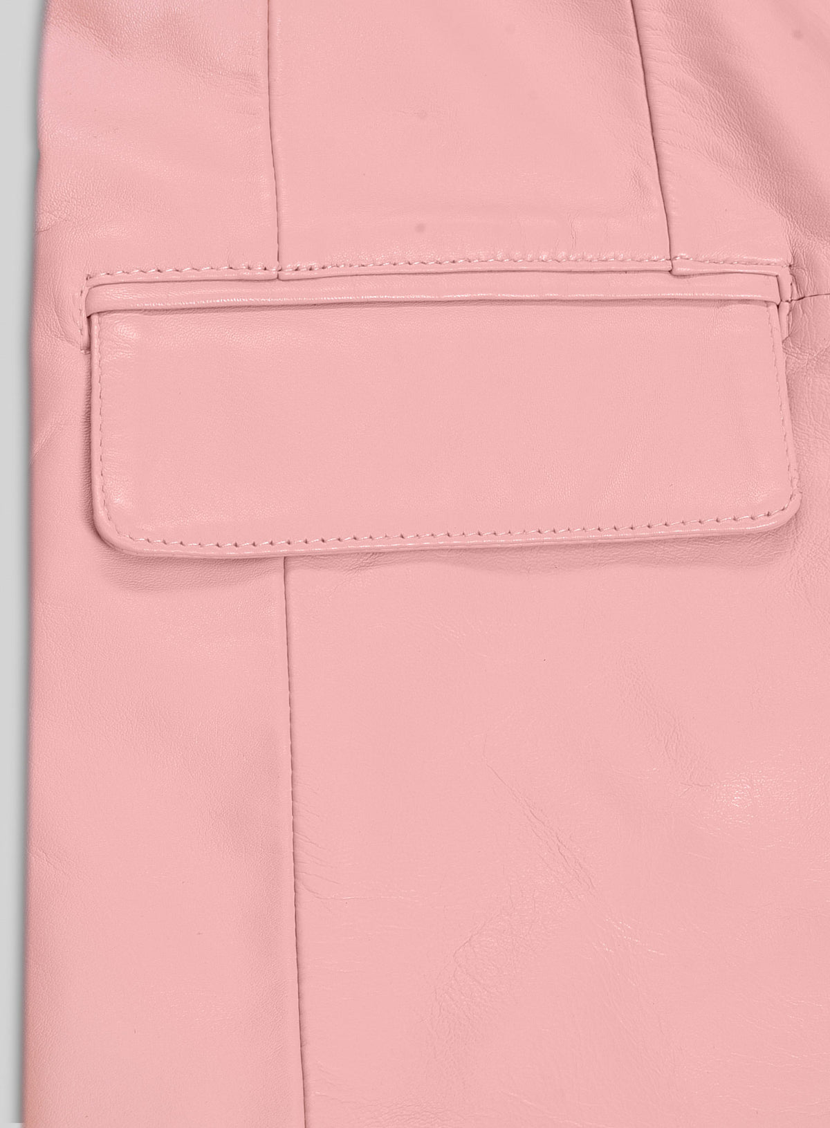 Light Pink Leather Blazer
