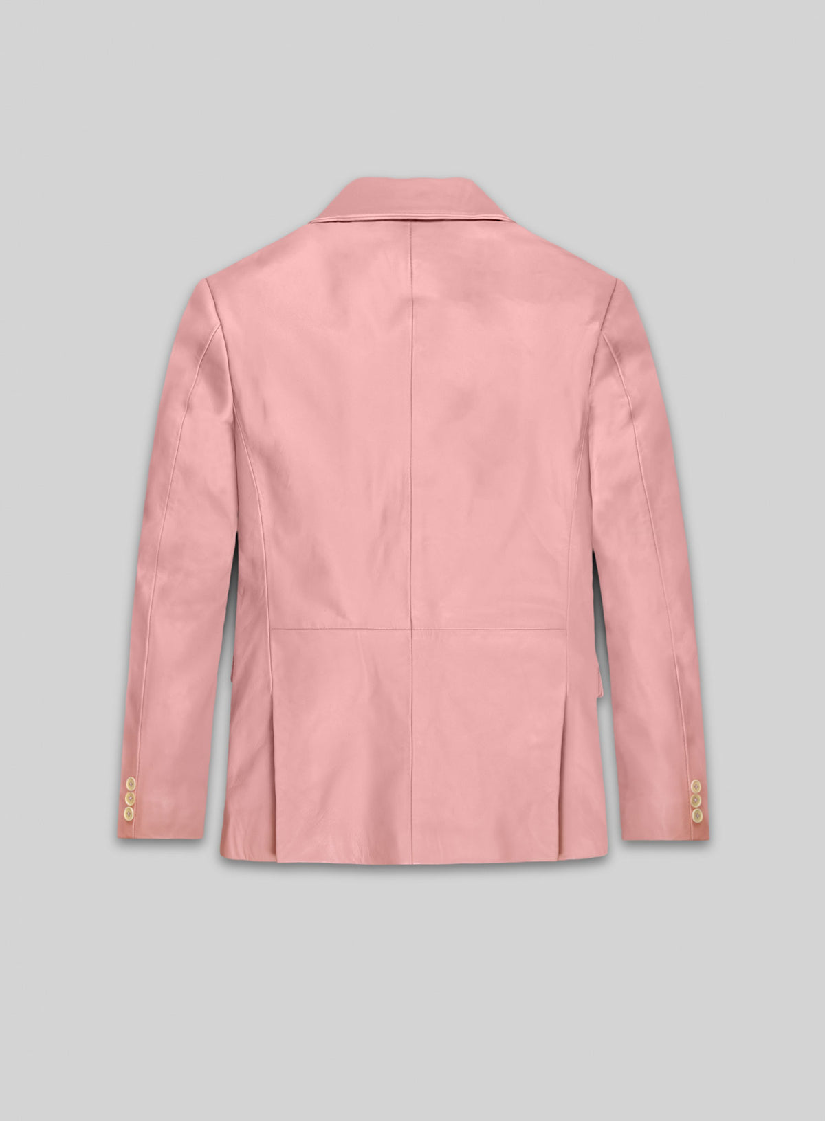 Light Pink Leather Blazer