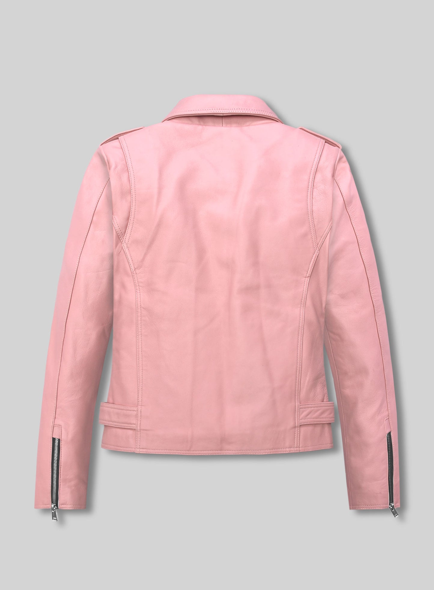 Light Pink Jessica Alba Leather Jacket