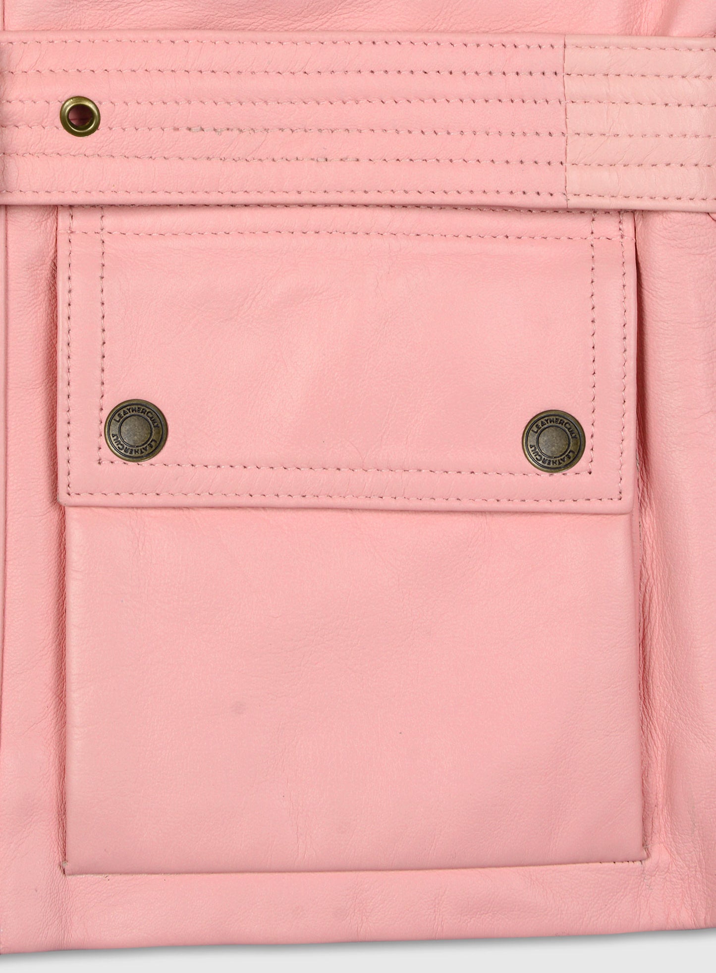 Light Pink Leather Jacket # 286