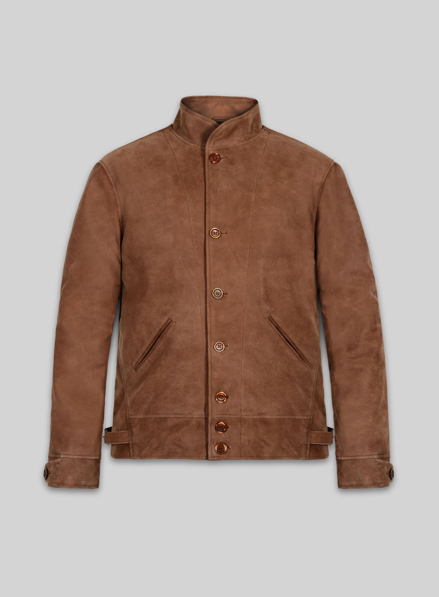 Light Vintage Tan Hide Albert Einstein Leather Jacket