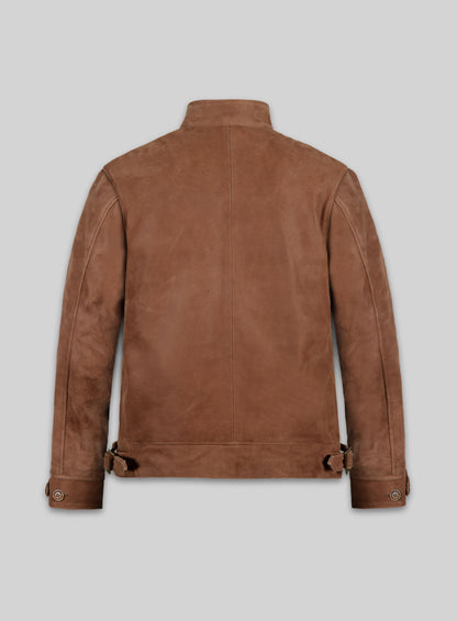 Light Vintage Tan Hide Albert Einstein Leather Jacket