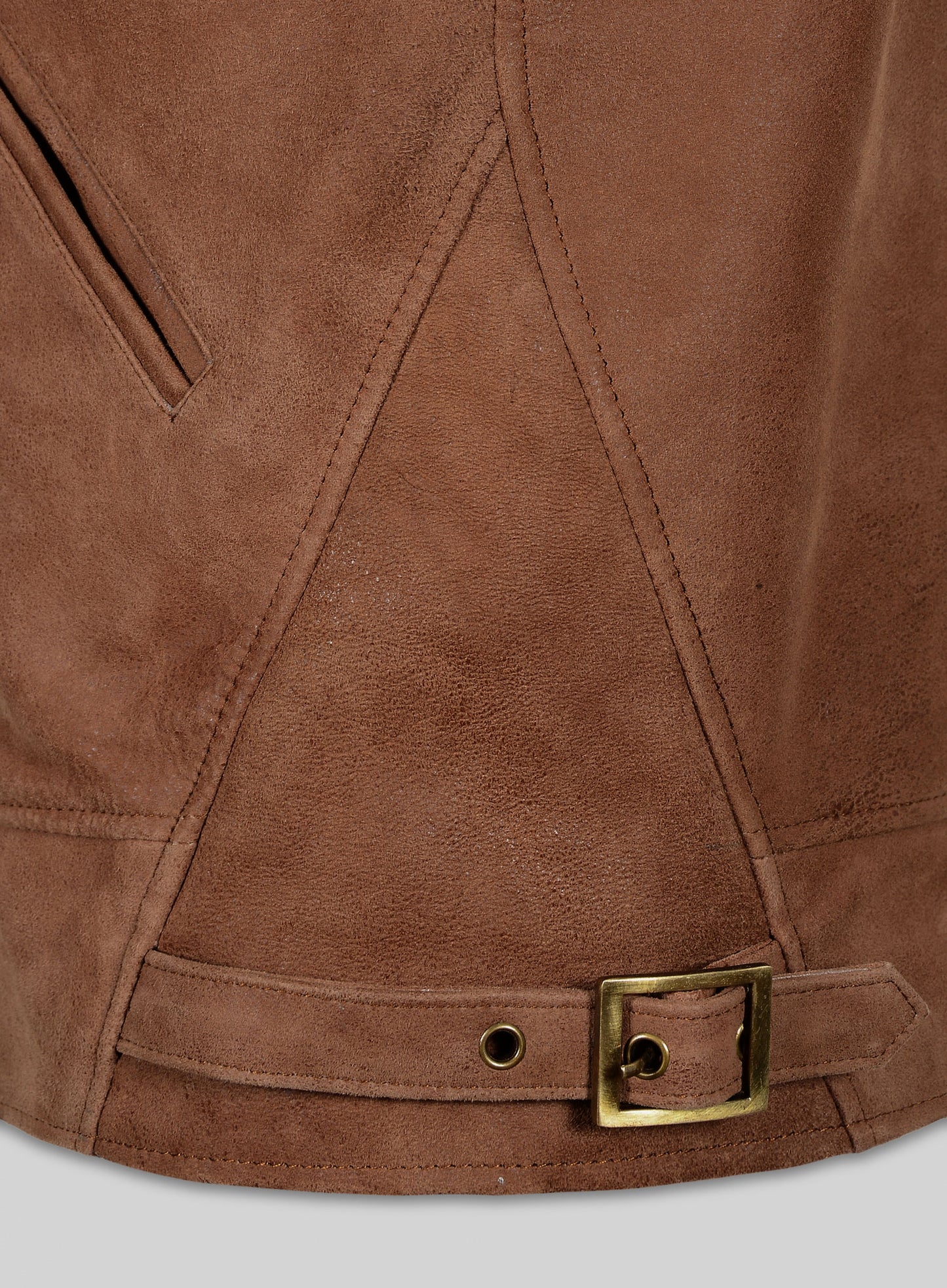 Light Vintage Tan Hide Albert Einstein Leather Jacket