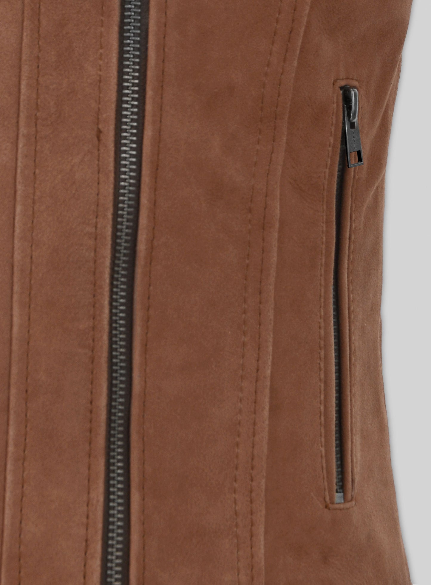 Light Vintage Tan Hide Leather Jacket # 220