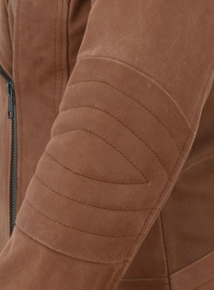 Light Vintage Tan Hide Leather Jacket # 220