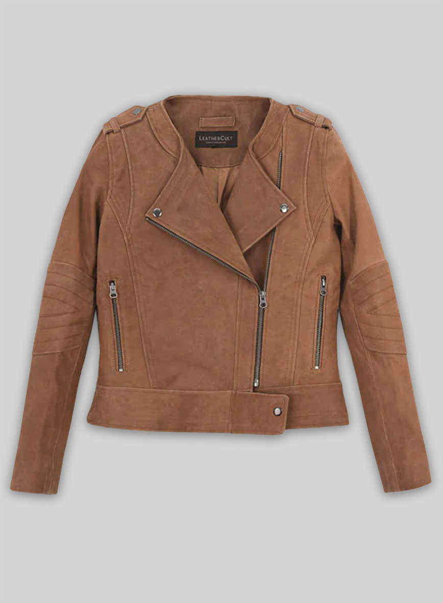Light Vintage Tan Hide Leather Jacket # 220
