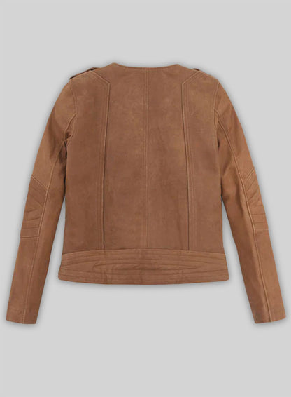 Light Vintage Tan Hide Leather Jacket # 220