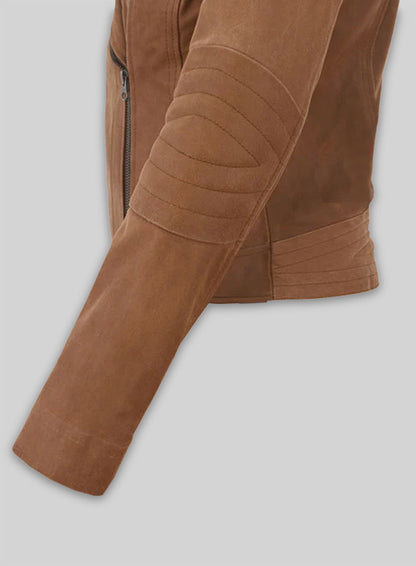 Light Vintage Tan Hide Leather Jacket # 220