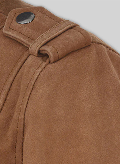 Light Vintage Tan Hide Leather Jacket # 220