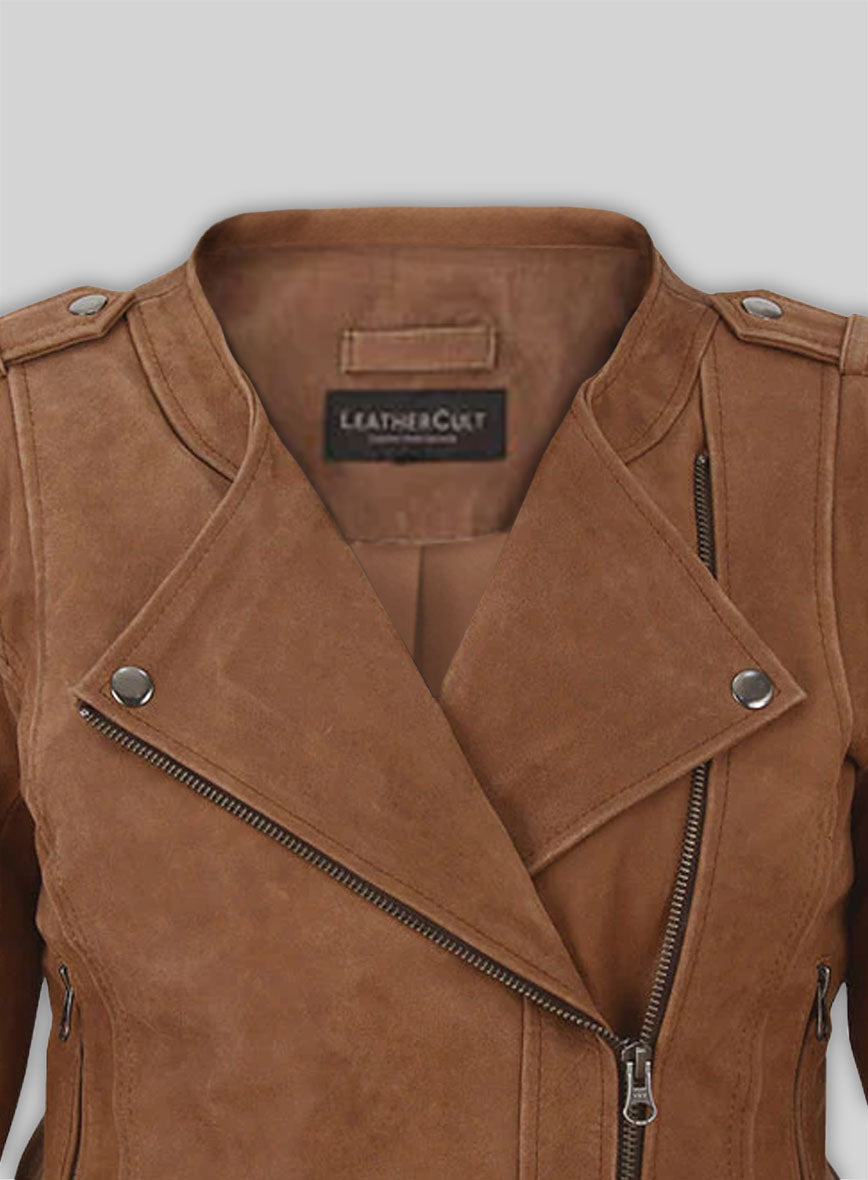 Light Vintage Tan Hide Leather Jacket # 220