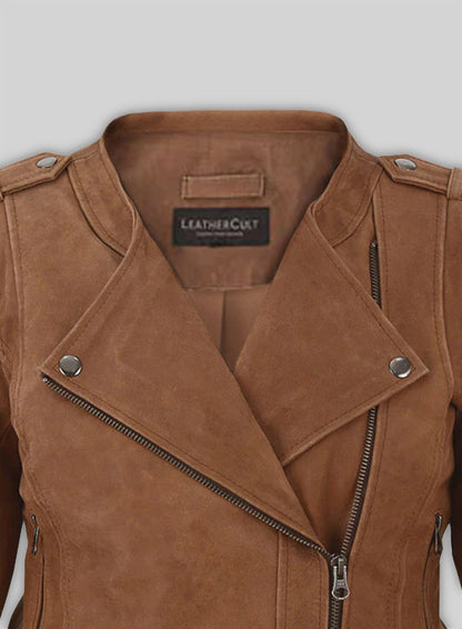 Light Vintage Tan Hide Leather Jacket # 220