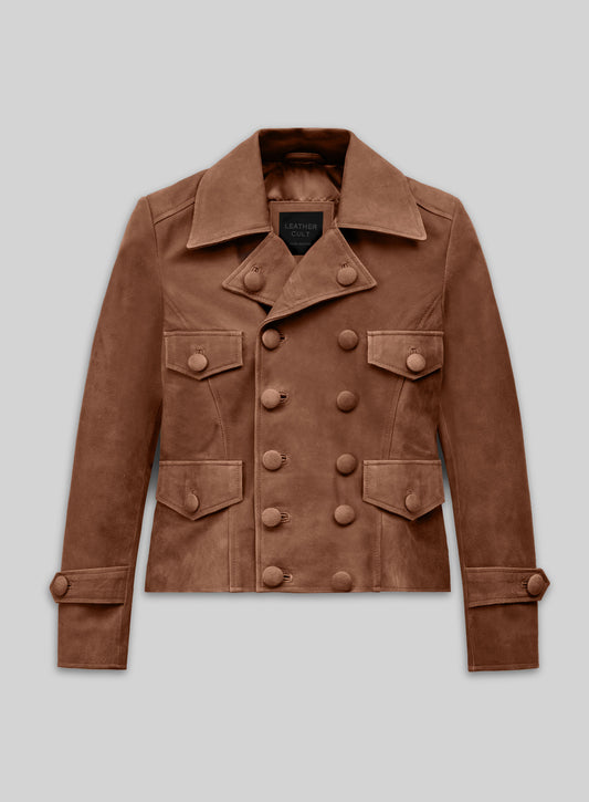 Light Vintage Tan Hide Leather Jacket Style # 298
