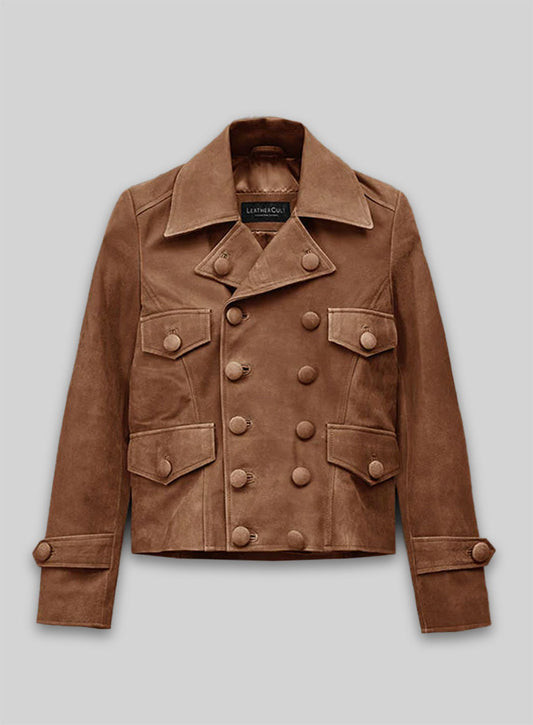 Light Vintage Tan Hide Leather Jacket Style # 298