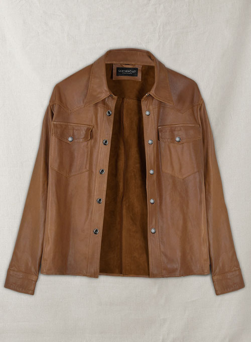 Light Weight Unlined Leather Shirt - LeatherCult