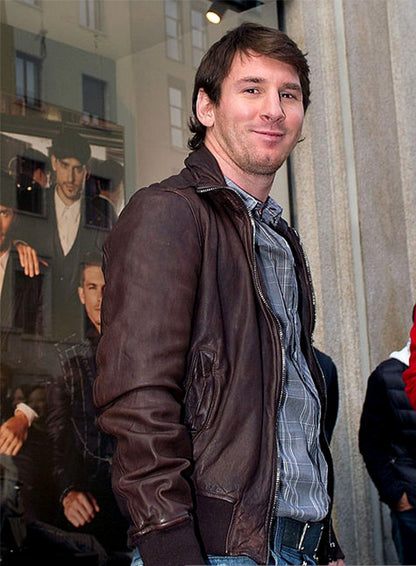 Lionel Messi Leather Jacket #1 - LeatherCult