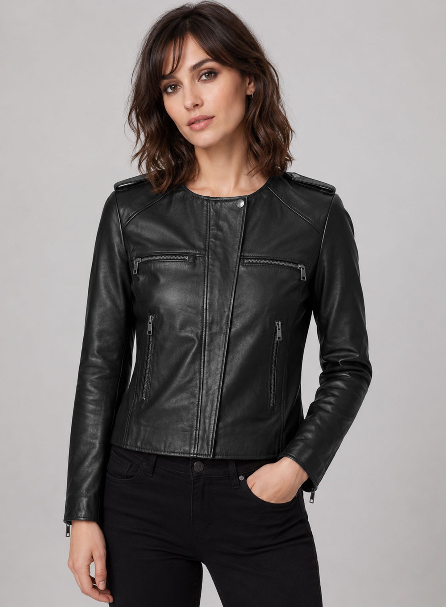 Lizzy Caplan Now You See Me 2 Leather Jacket