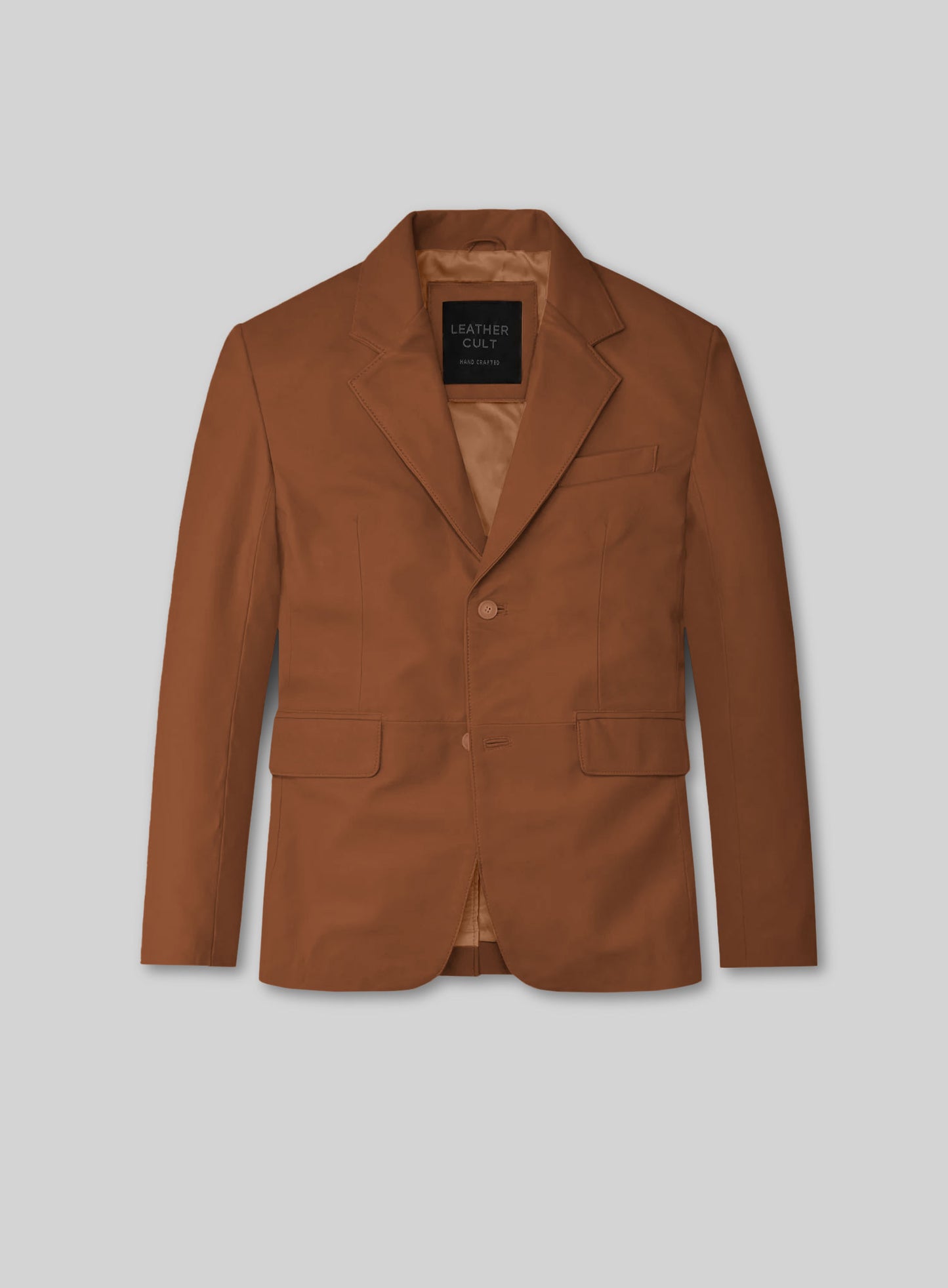 Log Cabin Brown Leather Suit