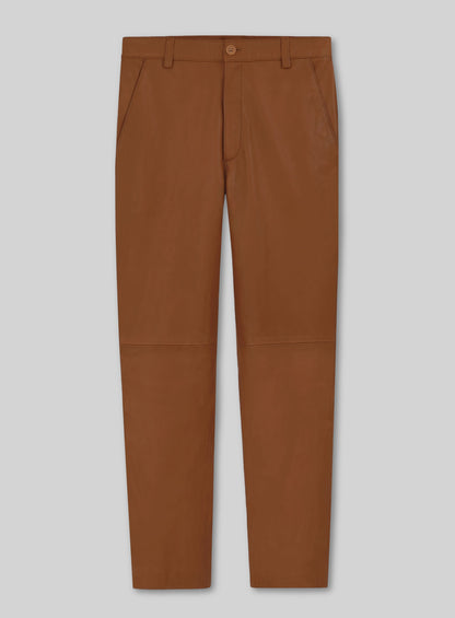 Log Cabin Brown Leather Suit