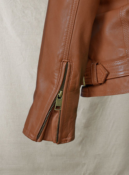 Log Cabin Brown Leather Jacket # 267 - LeatherCult
