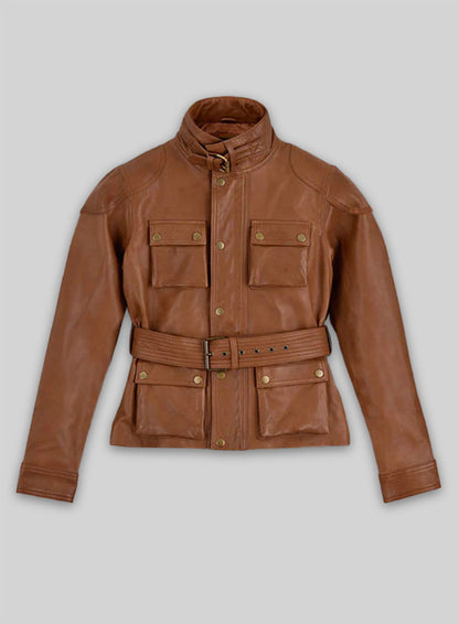 Log Cabin Brown Wax Leather Jacket #286