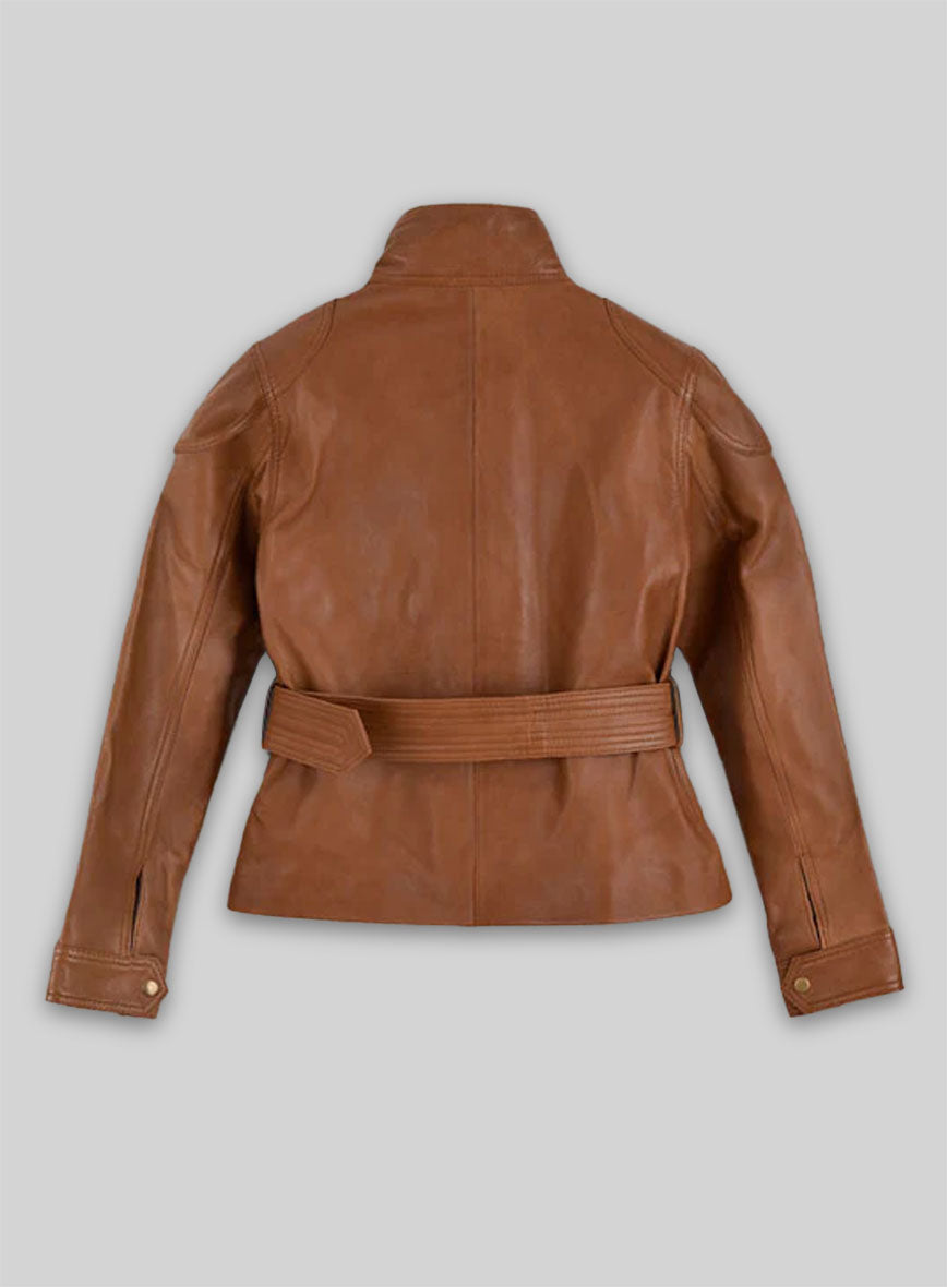 Log Cabin Brown Wax Leather Jacket #286