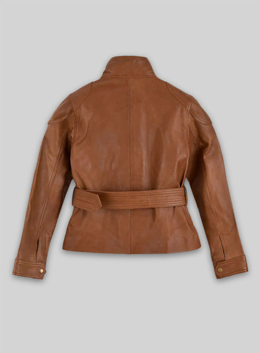 Log Cabin Brown Wax Leather Jacket #286