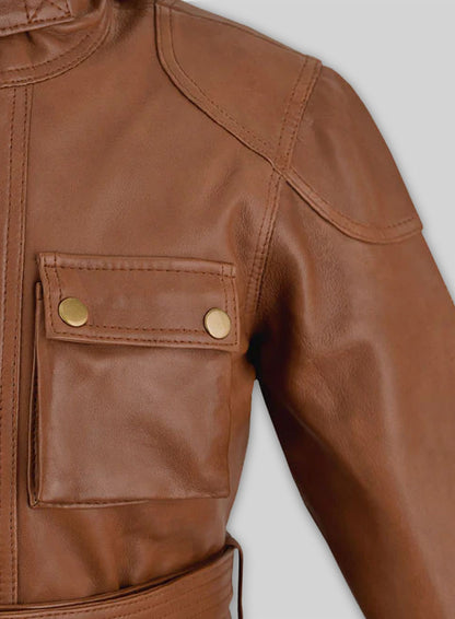 Log Cabin Brown Wax Leather Jacket #286
