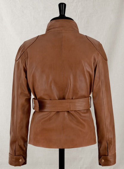 Log Cabin Brown Wax Leather Jacket #286 - LeatherCult
