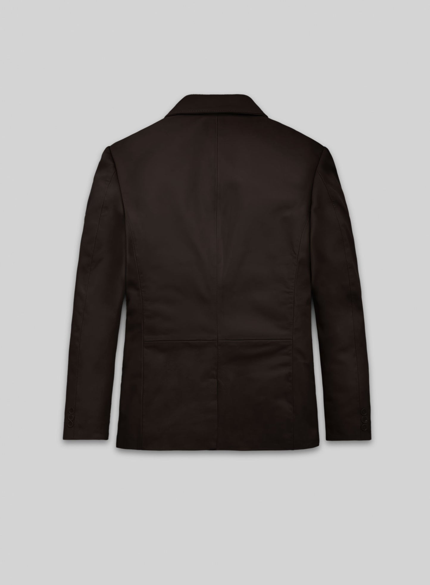 Louis Brown Lambskin Leather Blazer