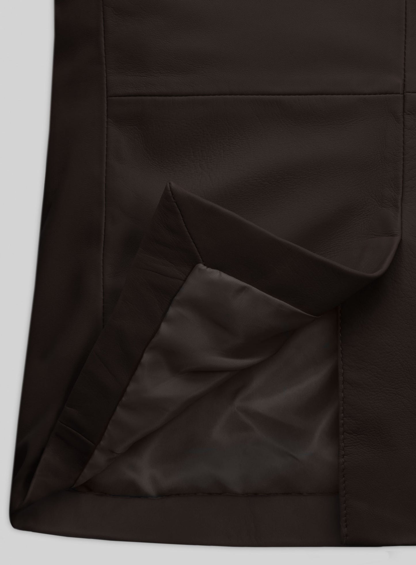 Louis Brown Lambskin Leather Blazer