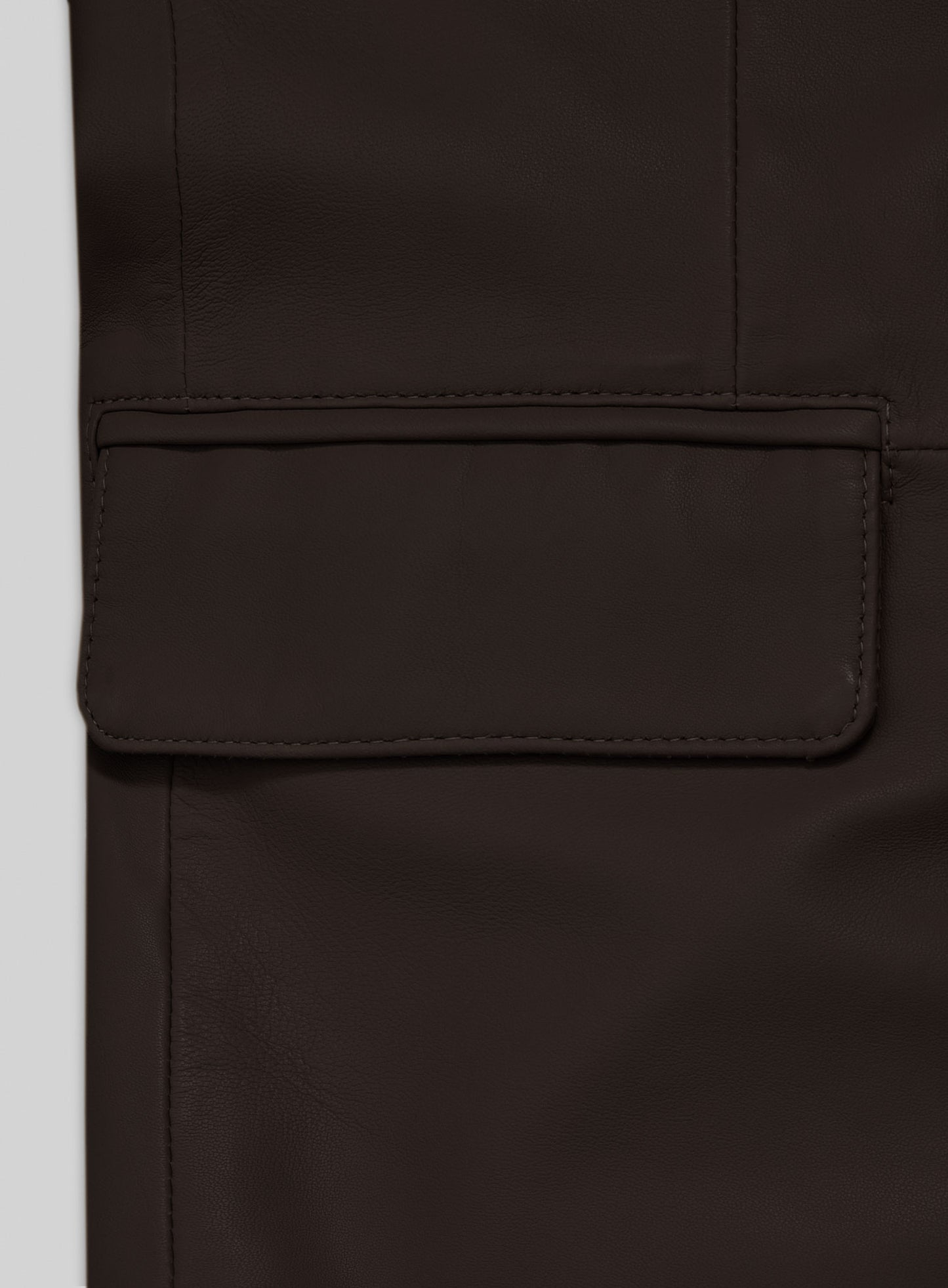 Louis Brown Lambskin Leather Blazer