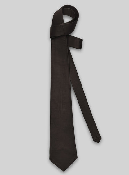 Louis Brown Lambskin Leather Tie