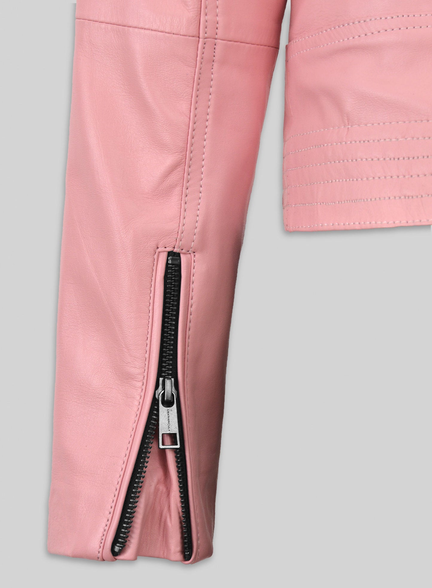Light Pink Leather Jacket # 520