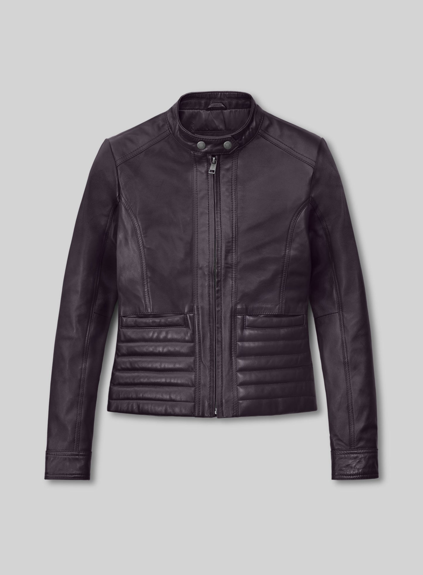 Purple Leather Jacket # 527
