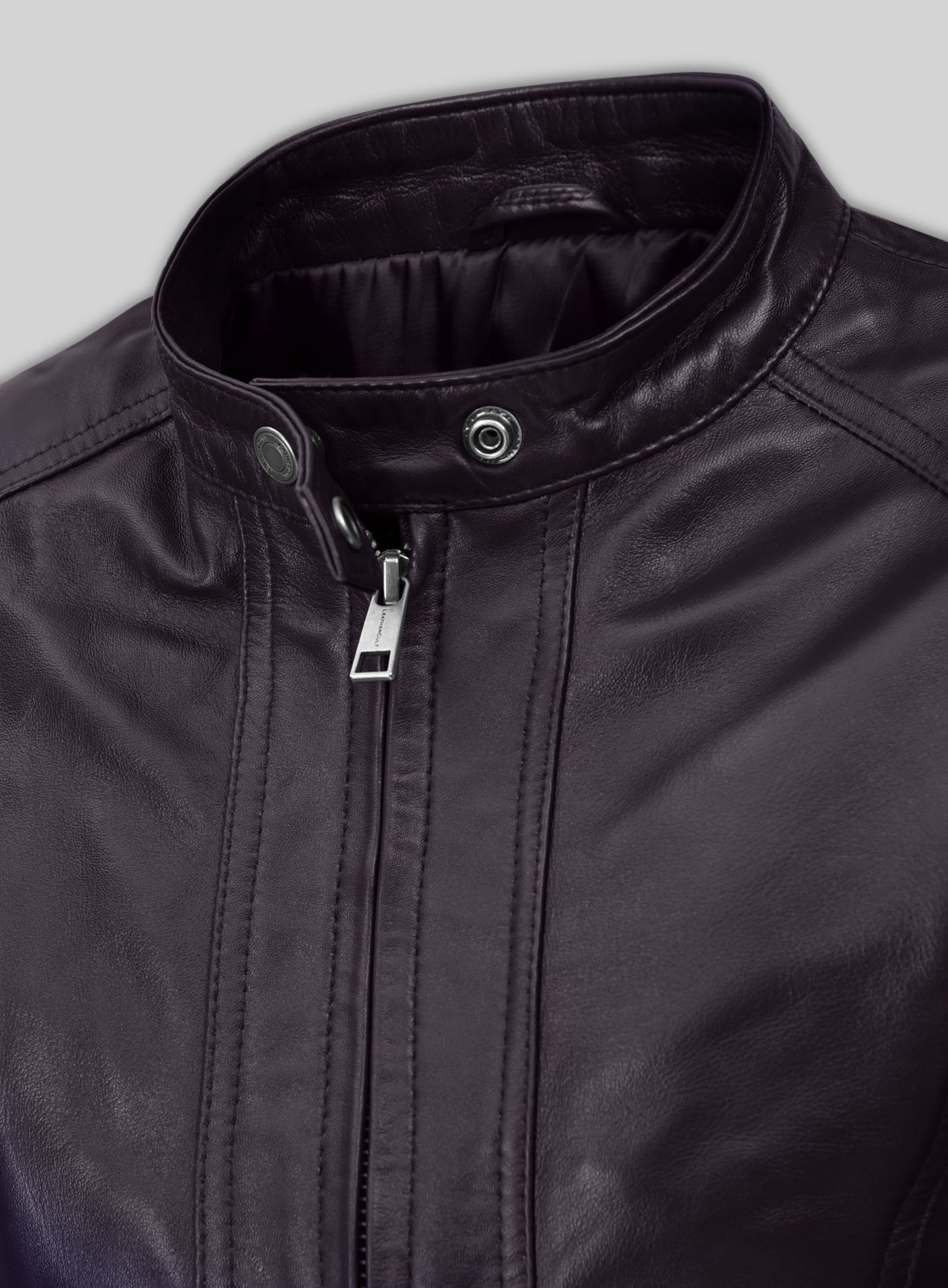 Purple Leather Jacket # 527