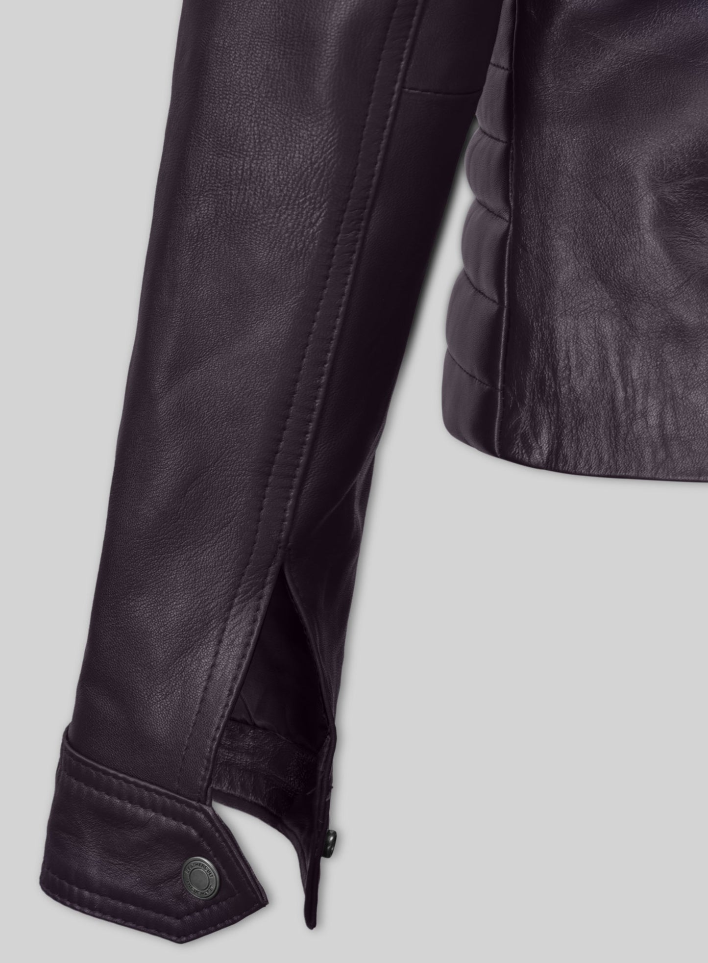 Purple Leather Jacket # 527