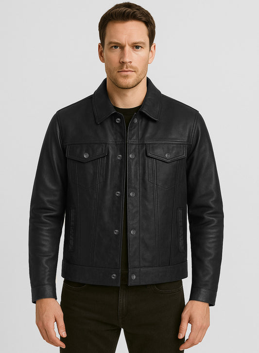 Leather Trucker Jacket