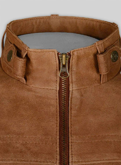 Light Tan Hide Leather Jacket # 602