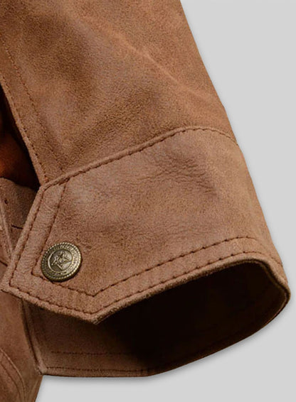 Light Tan Hide Leather Jacket # 602