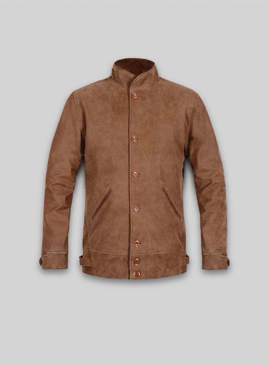 Light Vintage Tan Hide Albert Einstein Leather Jacket
