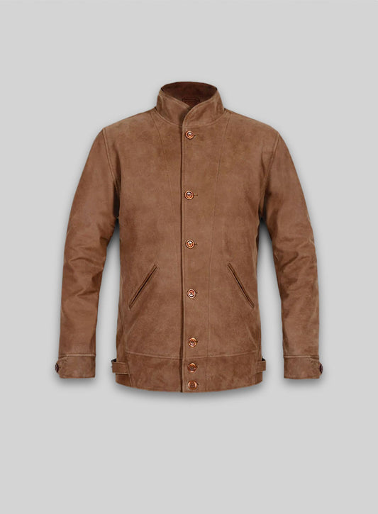 Light Vintage Tan Hide Albert Einstein Leather Jacket