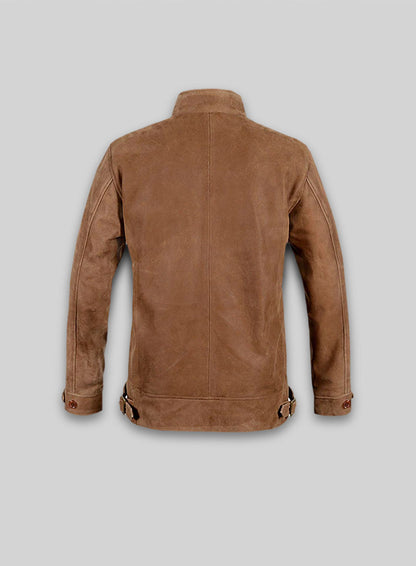 Light Vintage Tan Hide Albert Einstein Leather Jacket