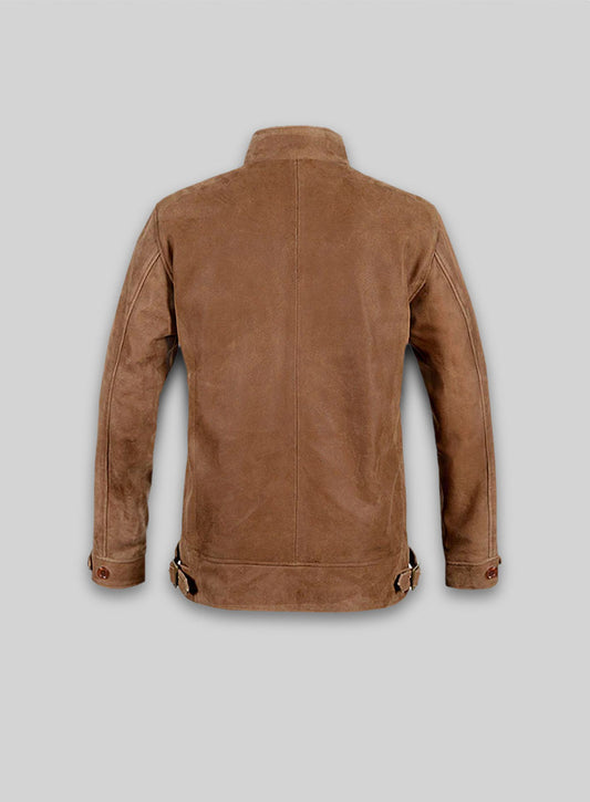 Light Vintage Tan Hide Albert Einstein Leather Jacket