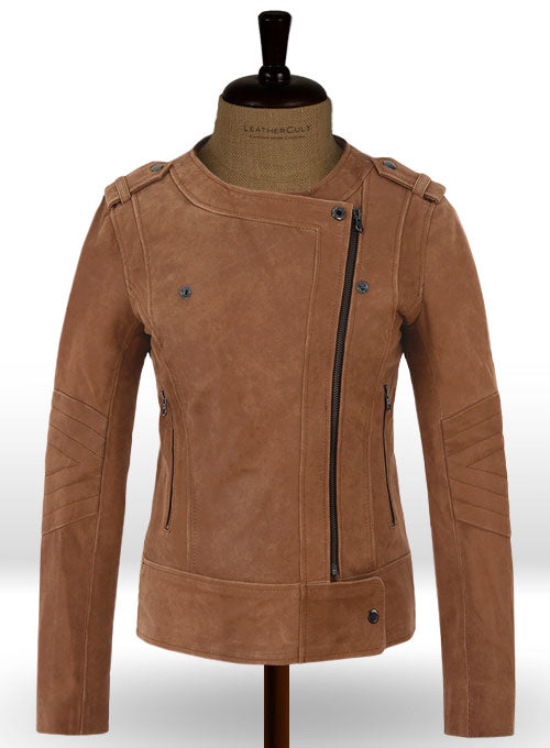 Light Vintage Tan Hide Leather Jacket # 220 - LeatherCult